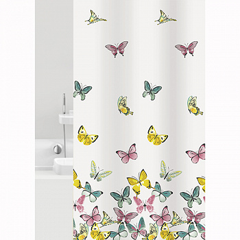 Штора для ванной комнаты текстильная Bacchetta 180х200 Mariposa, 7829