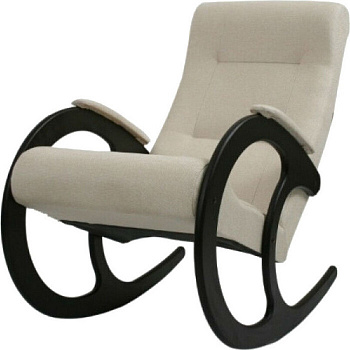 Кресло -качалка Ева №3 бежевый, венге, 110х60х90 см К671-МТ001