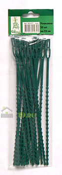 Подвязка для цветов с фиксатором, 23 см, садово-огородный инвентарь, ГРИН БЭЛТ, 06-077